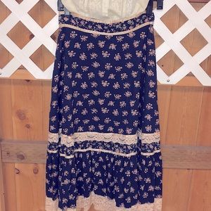 Stunning! Gunne Sax Vintage Calico Skirt - 70’s - Size 11 - Excellent Condition